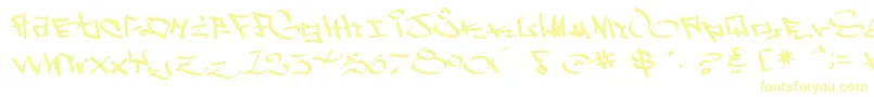 Шрифт WestSidePlain – жёлтые шрифты