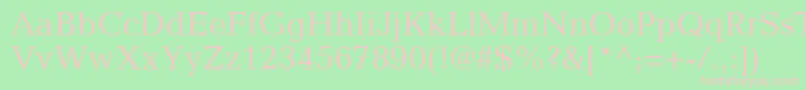 MatiqueSsi Font – Pink Fonts on Green Background