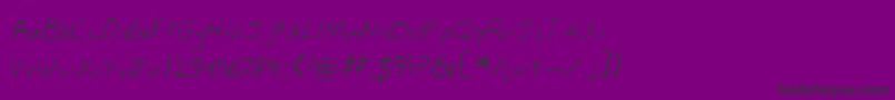 Danv2 Font – Black Fonts on Purple Background