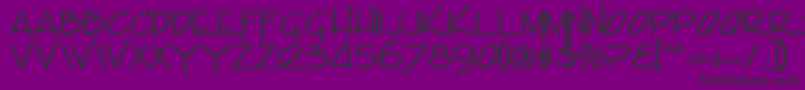 Envisor Font – Black Fonts on Purple Background