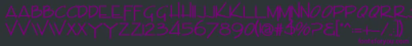 Envisor Font – Purple Fonts on Black Background