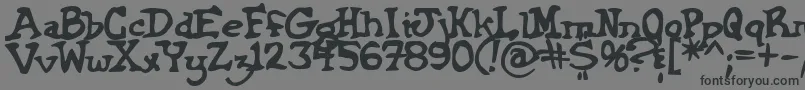Griffinbold-Schriftart – Schwarze Schriften auf grauem Hintergrund