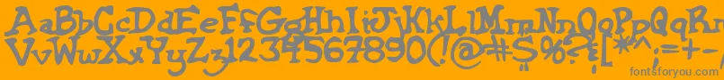 Griffinbold Font – Gray Fonts on Orange Background