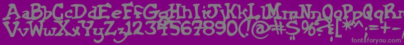 Шрифт Griffinbold – серые шрифты на фиолетовом фоне