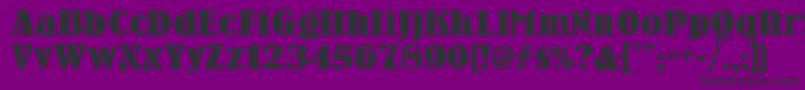 Woodennickelnf Font – Black Fonts on Purple Background