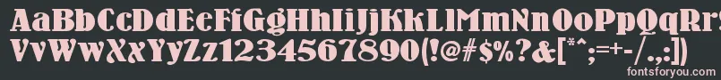 Woodennickelnf Font – Pink Fonts on Black Background