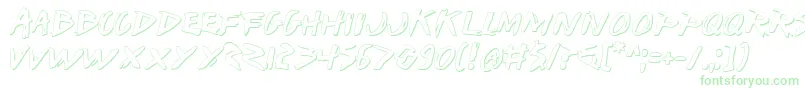 Iwants Font – Green Fonts on White Background