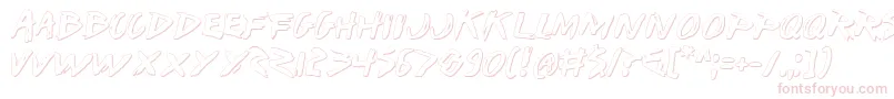 Iwants Font – Pink Fonts on White Background