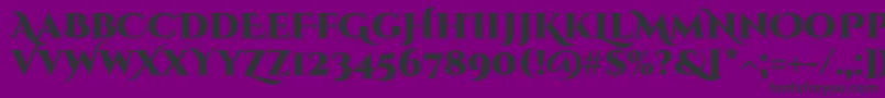 CinzeldecorativeBlack Font – Black Fonts on Purple Background