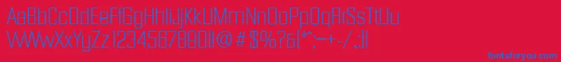 DiamanteserialXlightRegular Font – Blue Fonts on Red Background