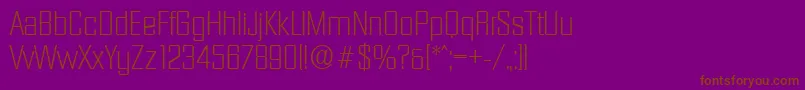 DiamanteserialXlightRegular Font – Brown Fonts on Purple Background