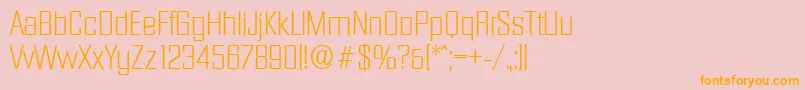 DiamanteserialXlightRegular Font – Orange Fonts on Pink Background