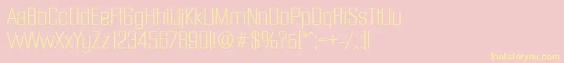 DiamanteserialXlightRegular Font – Yellow Fonts on Pink Background