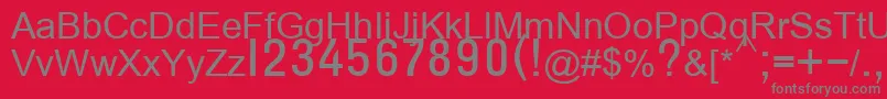 Шрифт T132semibold – серые шрифты на красном фоне