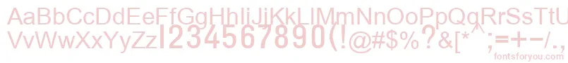 T132semibold Font – Pink Fonts on White Background