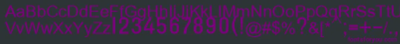 T132semibold Font – Purple Fonts on Black Background