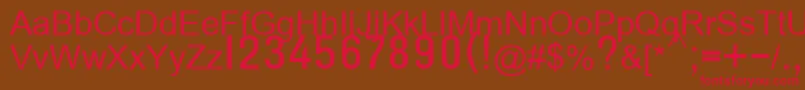 Шрифт T132semibold – красные шрифты на коричневом фоне