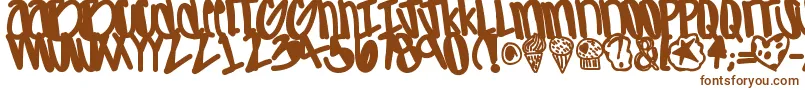 Шрифт Apreciated – коричневые шрифты