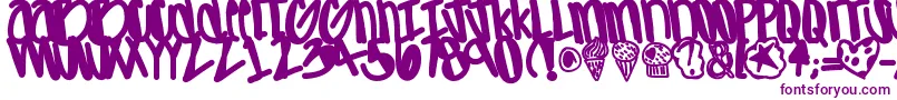 Шрифт Apreciated – фиолетовые шрифты