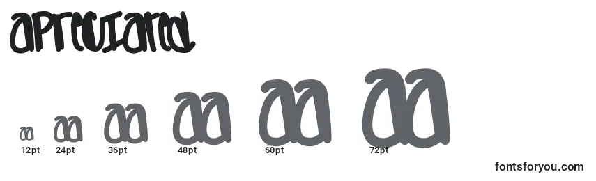 Apreciated Font Sizes