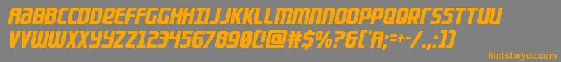 Lightsidercompactcond Font – Orange Fonts on Gray Background