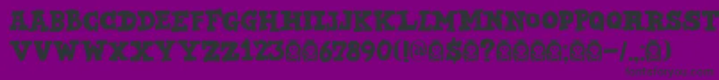 DkBadMedicine Font – Black Fonts on Purple Background