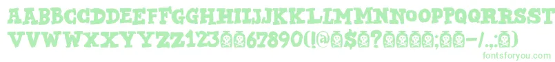 DkBadMedicine Font – Green Fonts on White Background