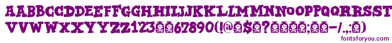 DkBadMedicine Font – Purple Fonts on White Background