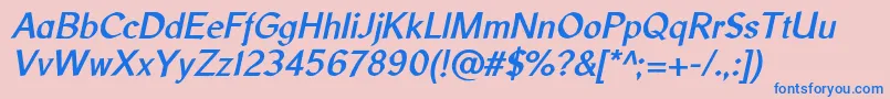 LibrisadfstdBolditalic Font – Blue Fonts on Pink Background