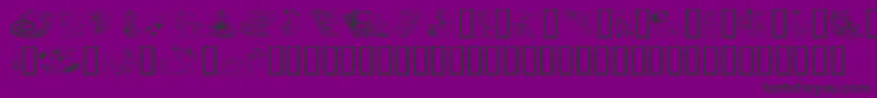 KrazyKritters Font – Black Fonts on Purple Background