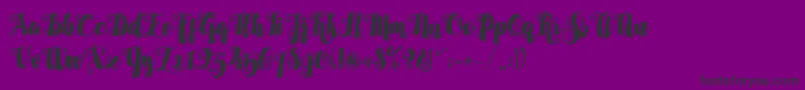 AlamarkLiteFree Font – Black Fonts on Purple Background