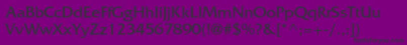 Frizquadratastd Font – Black Fonts on Purple Background