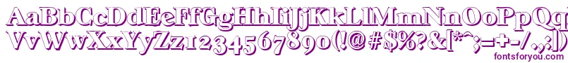 CasablancashadowHeavyRegular Font – Purple Fonts