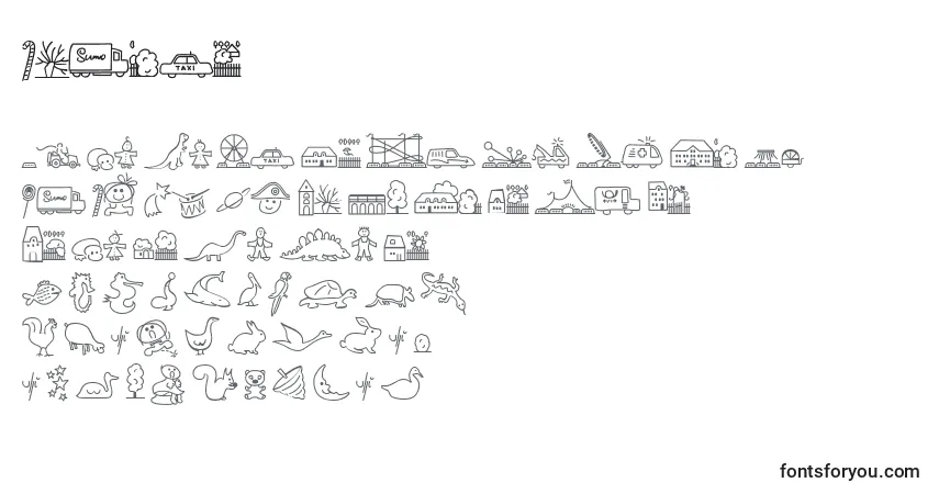 Czcionka Lokidr – alfabet, cyfry, specjalne znaki