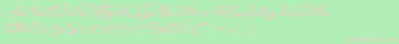 TellUsPangaia Font – Pink Fonts on Green Background