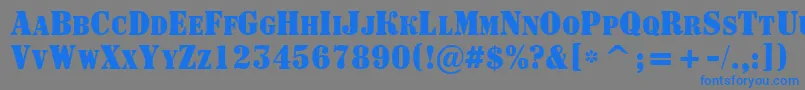 fuente ASignboardcpsnrBold – Fuentes Azules Sobre Fondo Gris
