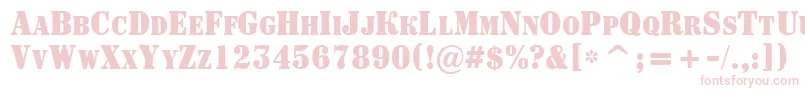 ASignboardcpsnrBold Font – Pink Fonts on White Background