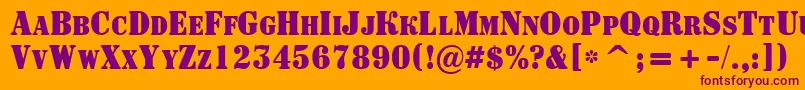 En savoir plus sur la police ASignboardcpsnrBold Police ASignboardcpsnrBold – polices violettes sur fond orange