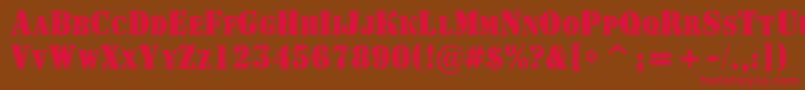 ASignboardcpsnrBold Font – Red Fonts on Brown Background