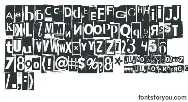 Phorssa font – distorted Fonts