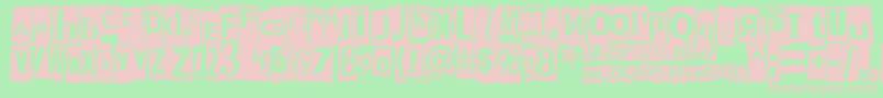 Phorssa Font – Pink Fonts on Green Background