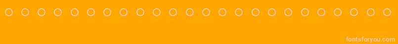 Clocks Font – Pink Fonts on Orange Background