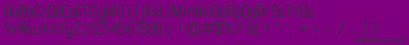 Czcionka Cona – czarne czcionki na fioletowym tle
