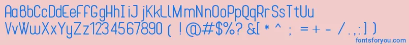 Cona Font – Blue Fonts on Pink Background