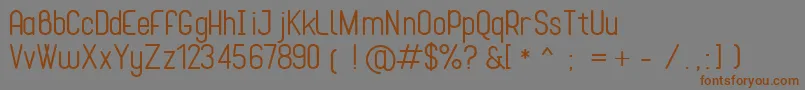 Cona Font – Brown Fonts on Gray Background