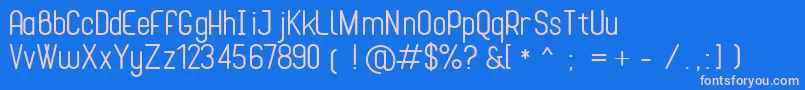 Cona Font – Pink Fonts on Blue Background