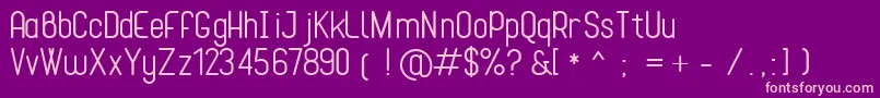 Cona Font – Pink Fonts on Purple Background