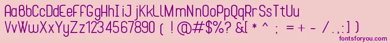 Cona Font – Purple Fonts on Pink Background