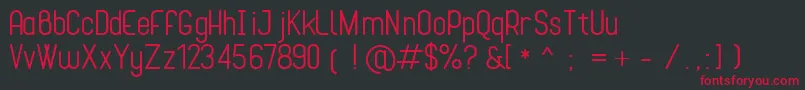Cona Font – Red Fonts on Black Background