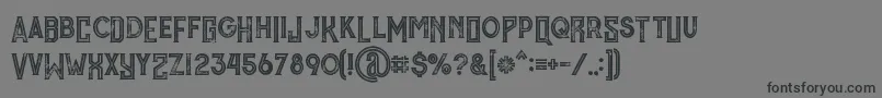 MurrayInlineGrunge Font – Black Fonts on Gray Background